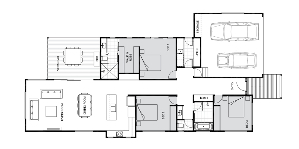 Jacaranda floorplan Koru Building Cairns